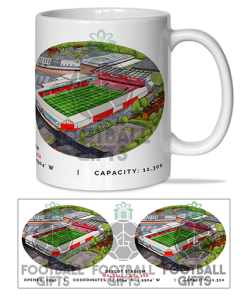 Walsall Around The Grounds Bescot Stadium Water Colour Mug Cup