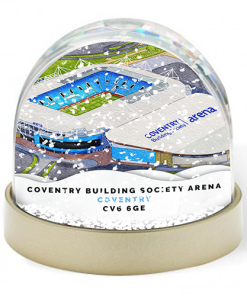 Coventry Around The Grounds Coventry Building Society Arena Water Colour Snow Globe