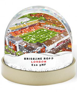 Leyton Orient Around The Grounds Brisbane Road Stadium Water Colour Snow Globe