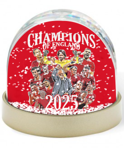 Liverpool Champions Of England 2025 Snow Globe