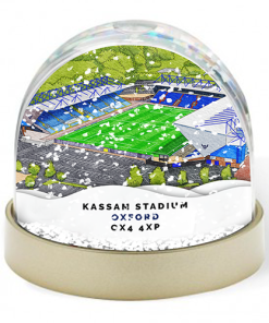 Oxford United Around The Grounds Kassam Stadium Water Colour Snow Globe