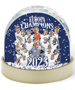 Spurs Europa Champions 2025 Snow Globe