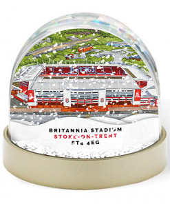 Stoke City Around The Grounds Britannia Stadium Water Colour Snow Globe