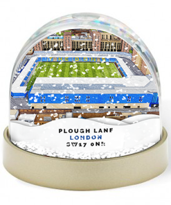 Wimbledon Around The Grounds Plough Lane Stadium Water Colour Snow Globe