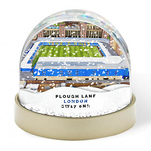 Wimbledon Around The Grounds Plough Lane Stadium Water Colour Snow Globe