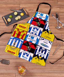 Alternative view of Colchester United Retro Shirts Montage Apron Classic Kits