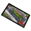 Hearts Around The Grounds Tynecastle Park Stadium Water Colour Bar Runner Mat
