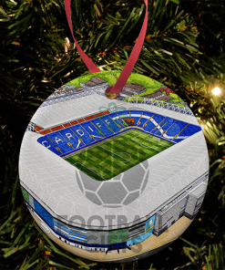 Cardiff City Around The Grounds Cardiff City Stadium Water Colour Christmas Tree Decoration Bauble