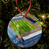 Dundee Around The Grounds Dens Park Stadium Water Colour Christmas Tree Decoration Bauble