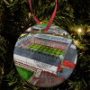 Hearts Around The Grounds Tynecastle Park Stadium Water Colour Christmas Tree Decoration Bauble