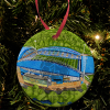 Huddersfield Around The Grounds Kirklees Stadium Water Colour Christmas Tree Decoration Bauble