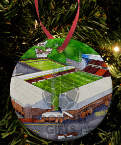 Motherwell Around The Grounds Fir Park Stadium Water Colour Christmas Tree Decoration Bauble