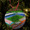 Oldham Athletic Around The Grounds Boundary Park Stadium Water Colour Christmas Tree Decoration Bauble