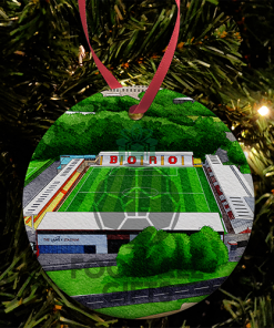 Stevenage Around The Grounds Lamex Stadium Water Colour Christmas Tree Decoration Bauble