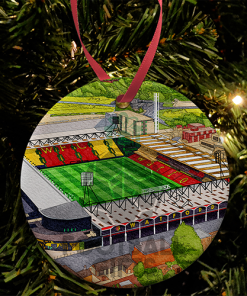 Watford Around The Grounds Vicarage Road Stadium Water Colour Christmas Tree Decoration Bauble