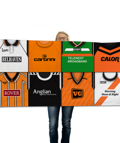 Alternative view of Dundee United Classic Kits Montage Retro Shirt Beach Towel