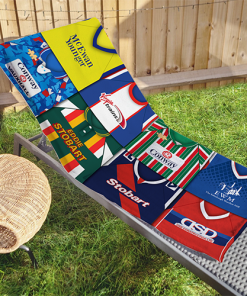 Carlisle Utd Classic Kits Montage Retro Shirt Beach Towel