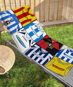 Colchester Utd Classic Kits Montage Retro Shirt Beach Towel