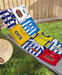 Kilmarnock Classic Kits Montage Retro Shirt Beach Towel