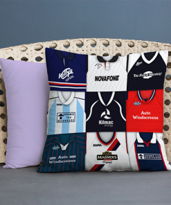 Dundee Retro Kit Montage Jumbo Football Cushion Classic Kits
