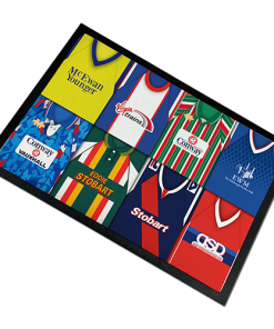 Carlisle Utd Retro Kits Montage Door Floor Mat