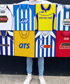 Kilmarnock Retro Kit Montage Football Flag High Quality Classic Kits