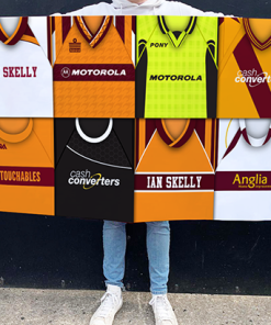 Motherwell Retro Kit Montage Football Flag High Quality Classic Kits