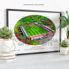 Accrington Stanley Around The Grounds Wham Stadium Water Colour Print Framed Print