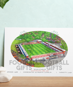 Alternative view of Accrington Stanley Around The Grounds Wham Stadium Water Colour Print Framed Print
