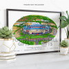 Bolton Wanderers Around The Grounds Toughsheet Community Stadium Water Colour Print Framed Print