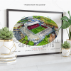 Bristol City Around The Grounds Ashton Gate Stadium Water Colour Print Framed Print