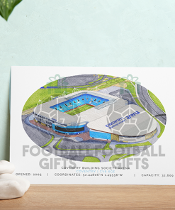 Alternative view of Coventry Around The Grounds Coventry Building Society Arena Water Colour Print Framed Print