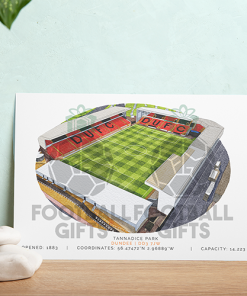 Alternative view of Dundee United Around The Grounds Tannadice Park Water Colour Print Framed Print