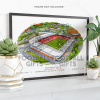 Rotherham United Around The Grounds New York Stadium Water Colour Print Framed Print
