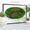 Salford City Around The Grounds Peninsula Stadium Water Colour Print Framed Print