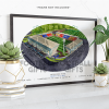 St Johnstone Around The Grounds McDiarmid Park Stadium Water Colour Print Framed Print