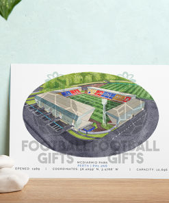Alternative view of St Johnstone Around The Grounds McDiarmid Park Stadium Water Colour Print Framed Print