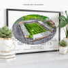 St Mirren Around The Grounds The SMISA Stadium Water Colour Print Framed Print