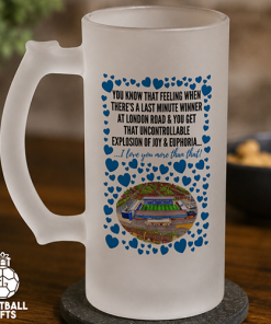 Peterborough Frosted Beer Glass I Love You More Than That Love Hearts