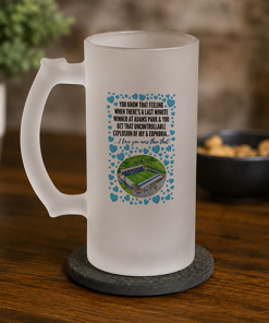 Wycombe Frosted Beer Glass I Love You More Than That Love Hearts