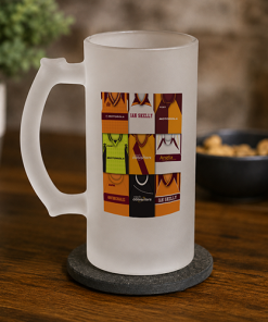 Motherwell Retro Shirt Montage Frosted Beer Glass Classic Kits