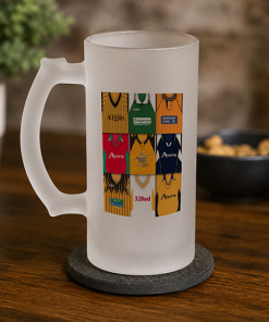 Newport County Retro Shirt Montage Frosted Beer Glass Classic Kits