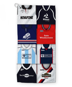 Alternative view of Golf Towel Dundee Classic Kits Montage Retro Shirt Golf Towel