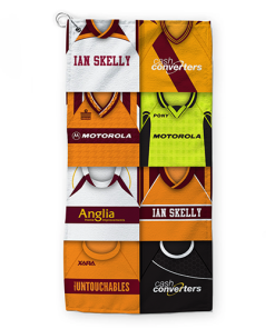 Alternative view of Golf Towel Motherwell Classic Kits Montage Retro Shirt Golf Towel