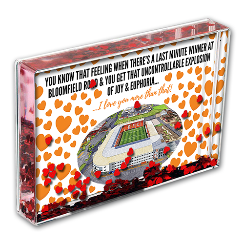 Blackpool Heart Photo Block I Love you More Than That Love Hearts Valentines Day