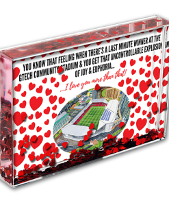 Brentford Heart Photo Block I Love you More Than That Love Hearts Valentines Day