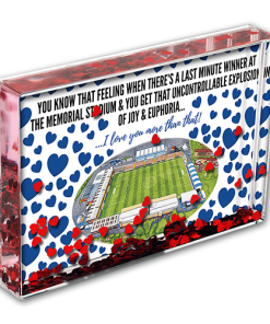 Bristol Rovers Heart Photo Block I Love you More Than That Love Hearts Valentines Day