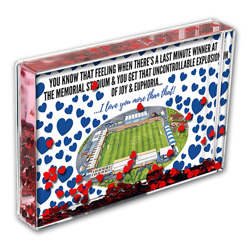 Bristol Rovers Heart Photo Block I Love you More Than That Love Hearts Valentines Day