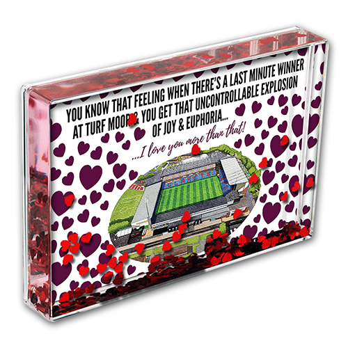 Burnley Heart Photo Block I Love you More Than That Love Hearts Valentines Day