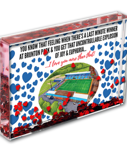 Carlisle Utd Heart Photo Block I Love you More Than That Love Hearts Valentines Day